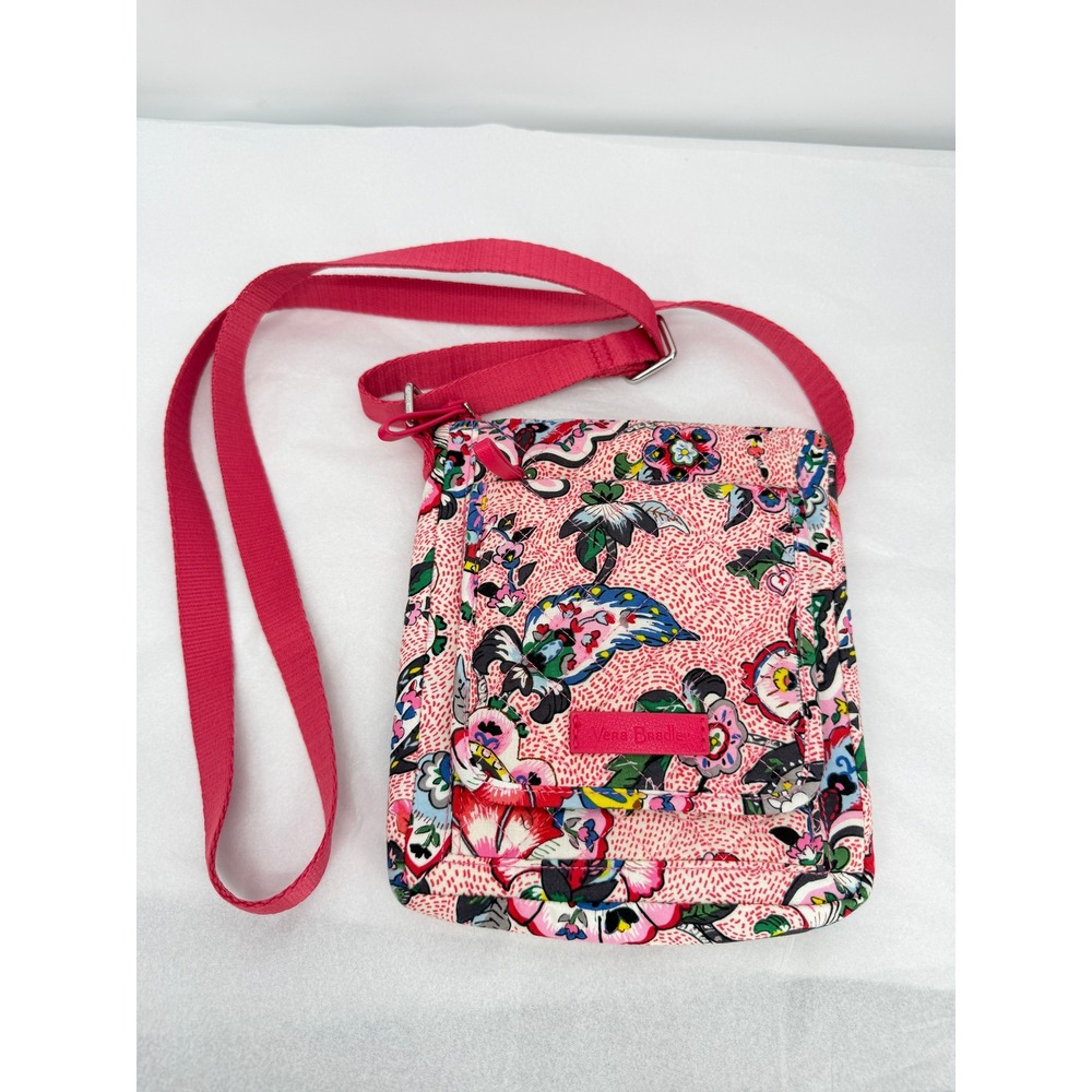Vera Bradley Mini Hipster 'Stitched Flowers' Pattern Crossbody Bag Floral Boho